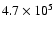 $4.7\times10^5$