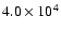 $4.0\times10^4$