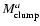 $M_{\rm clump}^{a}$