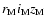 $r_{\rm M}i_{\rm M}z_{\rm M}$