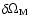 $\delta \Omega_{\rm M}$