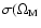 $\sigma(\Omega_{\rm M}$