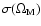 $\sigma(\Omega_{\rm M})$