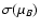 $\sigma(\mu_B)$