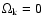 $\Omega_{\rm k}=0$