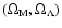 $(\Omega _{\rm M},\Omega _\Lambda )$