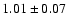 $1.01\pm0.07$