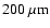 $200~{\rm\mu m}$