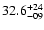 $\rm 32.6^{+24}_{-09}$