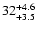 $\rm 32^{+4.6}_{+3.5}$