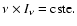 $\nu \times I_{\nu } = \rm cste.$