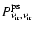 $P^{\rm ps}_{\nu_{\rm ir},\nu_{\rm ir}}$