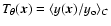 $T_{\theta}(\vec{x})=\langle y(\vec{x})/y_{\rm o}\rangle_C$