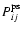 $P^{\rm ps}_{ij}$
