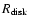 \(R _{\rm disk} \)
