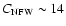 $C_{\rm NFW} \sim 14$