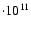 $\cdot 10^{11}$