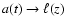 $a(t)\rightarrow \ell(z)$