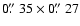 $0\hbox{$.\!\!^{\prime\prime}$ }35\times0\hbox{$.\!\!^{\prime\prime}$ }27$