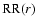 ${\rm RR}(r)$