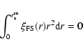 \begin{displaymath}%
\int_0^{r_{\rm s}^{\rm m}} \xi_{{\rm FS}}(r) r^2 {\rm d}r = 0
\end{displaymath}