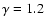 $\gamma =1.2$