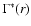 ${\Gamma ^*(r)}$