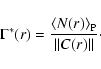 \begin{displaymath}%
\Gamma^*(r)
= \frac{\langle{N(r)}\rangle_{\rm P}}{\Vert C(r)\Vert}\cdot
\end{displaymath}
