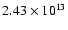 $2.43\times10^{13}$