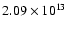 $2.09\times10^{13}$