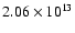 $2.06\times10^{13}$