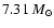 $7.31~M_{\odot}$