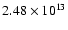 $2.48\times10^{13}$