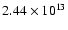 $2.44\times10^{13}$
