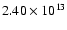 $2.40\times10^{13}$