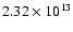$2.32\times10^{13}$