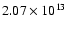 $2.07\times10^{13}$