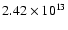 $2.42\times10^{13}$