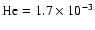 $\rm He = 1.7 \times 10^{-3}$