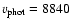 $v_{\rm phot} = 8840$