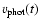 $v_{\rm phot}(t)$