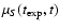 $\mu_S(t_{\rm exp},t)$