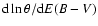 ${\rm d}\ln\theta/{\rm d}E(B-V)$