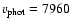 $v_{\rm phot} = 7960$
