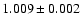 $1.009\pm0.002$