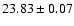 $23.83 \pm 0.07$