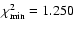 $\chi ^2_{\rm min} = 1.250$