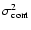 $\sigma^2_{\rm cont}$