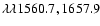 $\lambda\lambda1560.7,
1657.9$