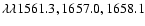 $\lambda\lambda1561.3, 1657.0, 1658.1$